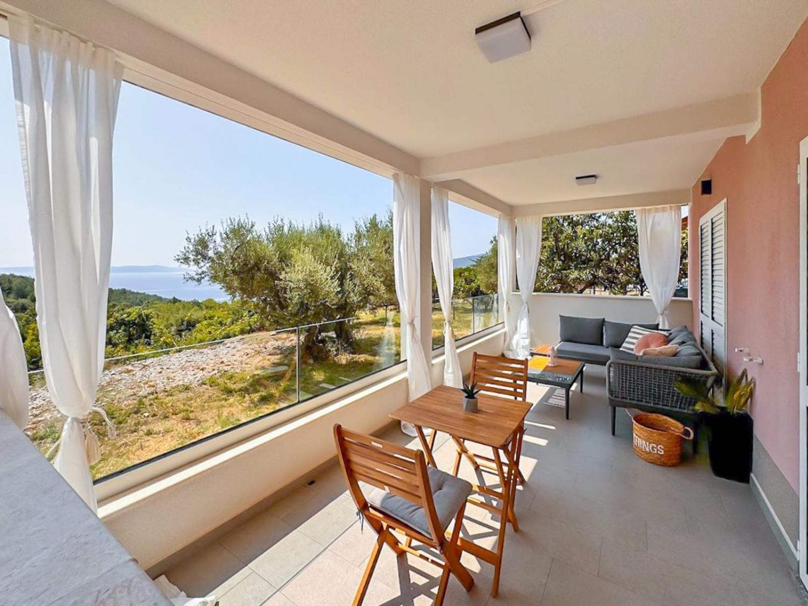 Studio Vesna With A Terrace And Sea View Rabac Exterior photo