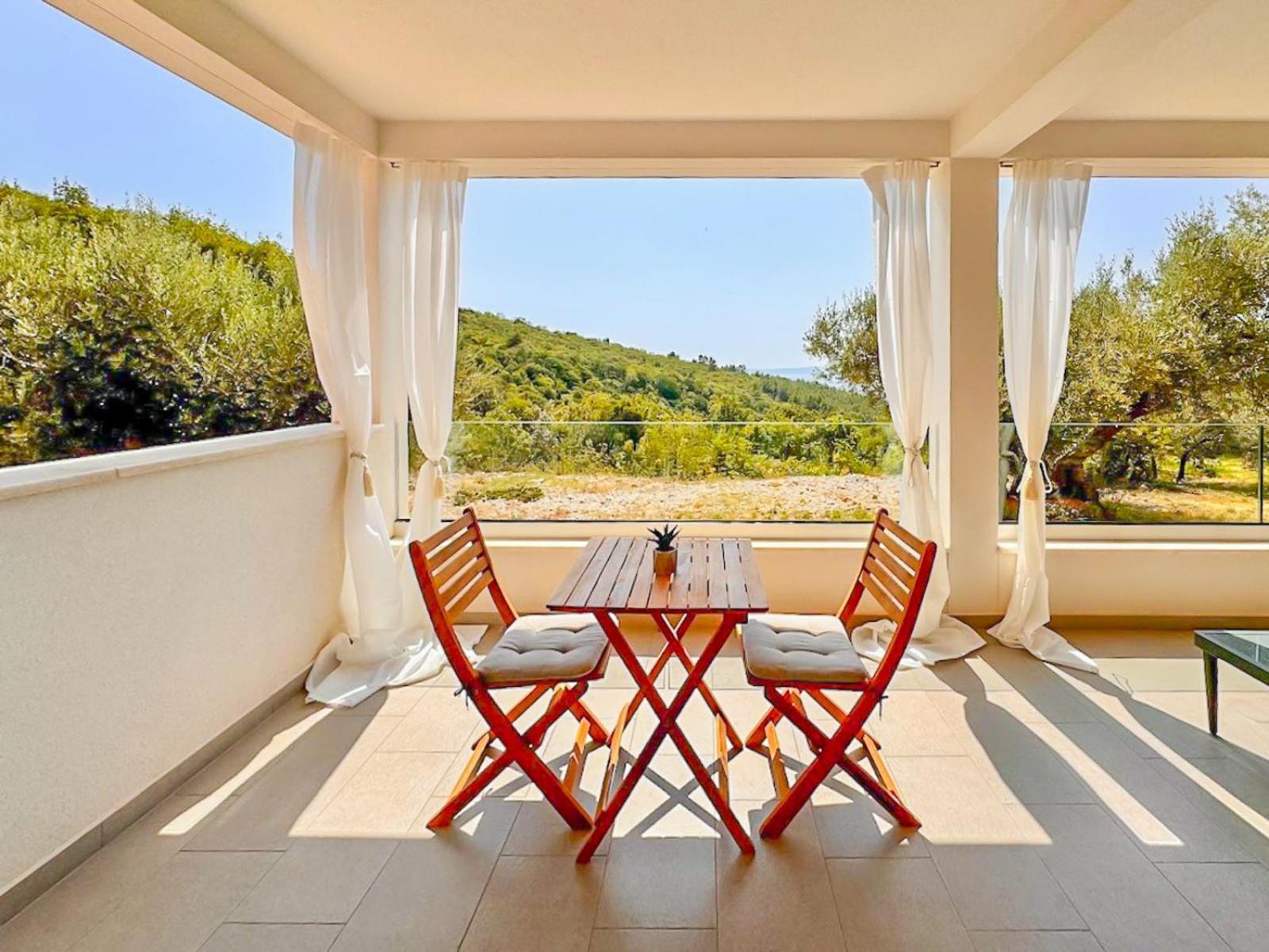 Studio Vesna With A Terrace And Sea View Rabac Exterior photo